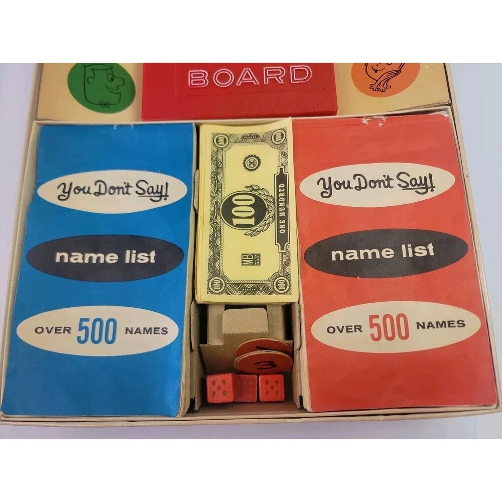 You Don’t Say! Game (1963 Milton Bradley) – Complete w/ Bonus Board & Tokens